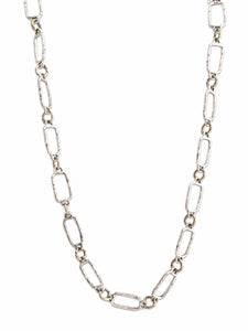 Hand Cast Sterling Chain Necklace
