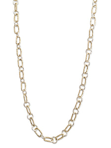 Golden Bronze & Sterling Small Link Necklace