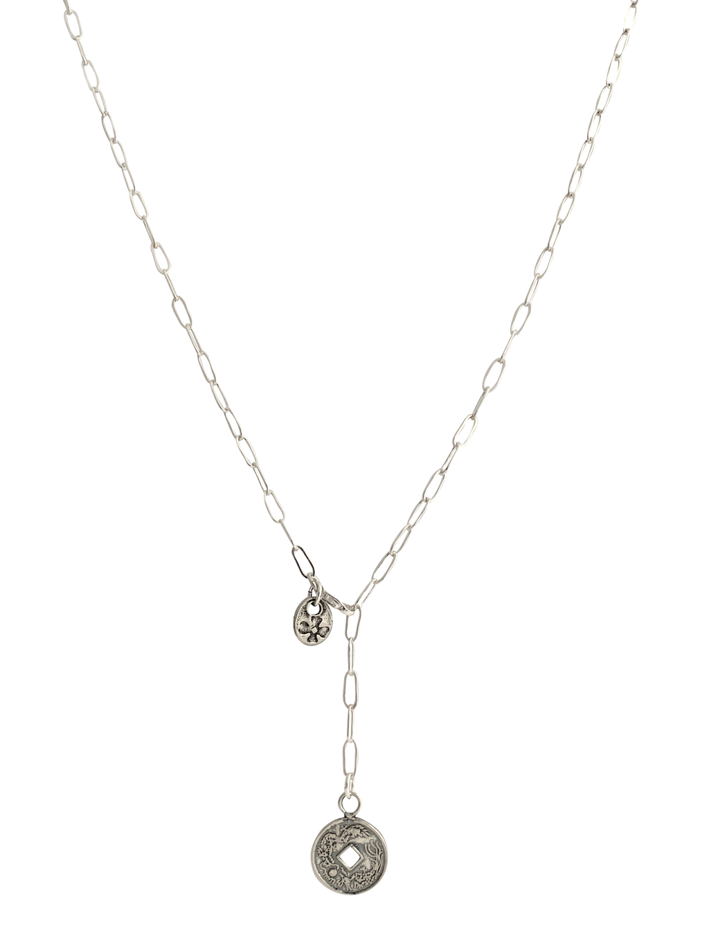 Lucky Sterling Coin Necklace - Two Colors