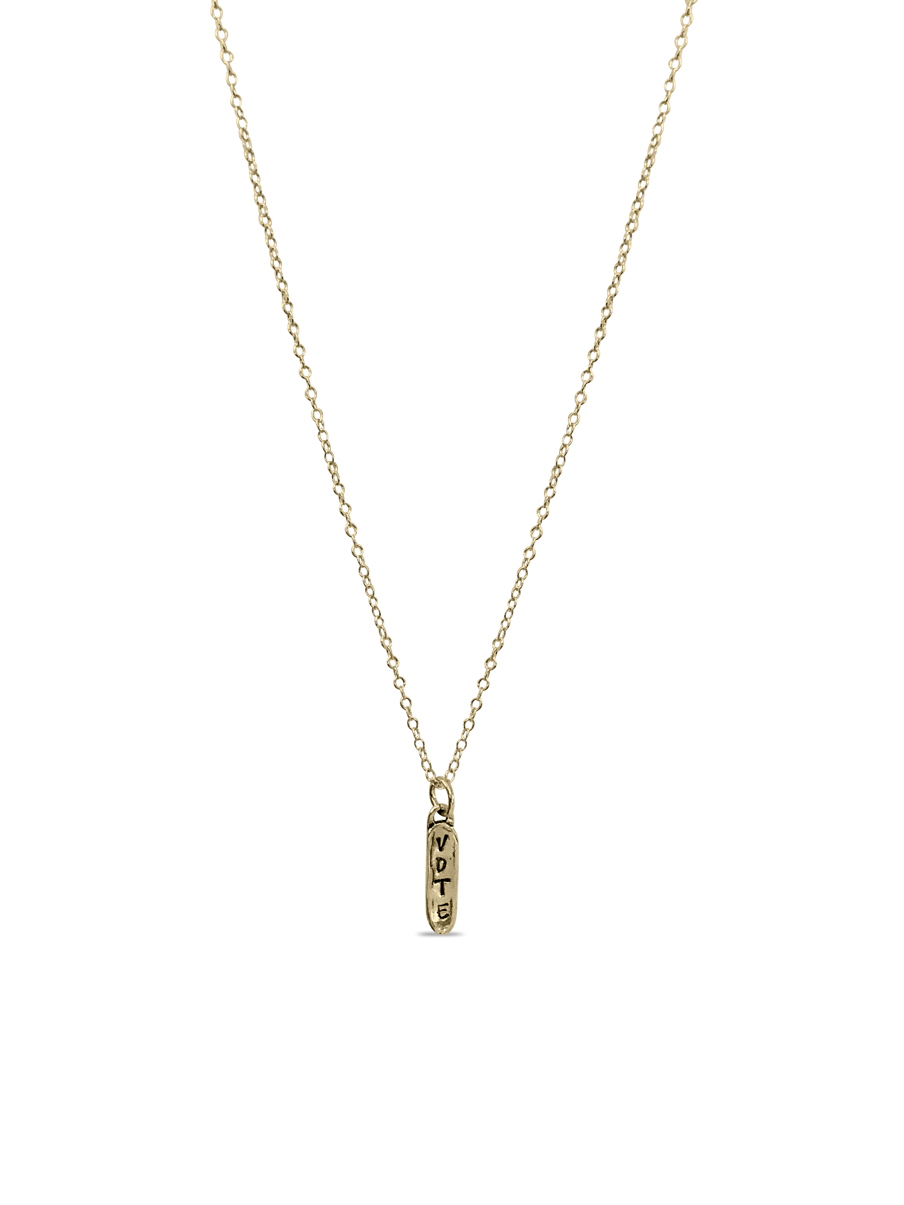 Gold & Bronze VOTE Necklace