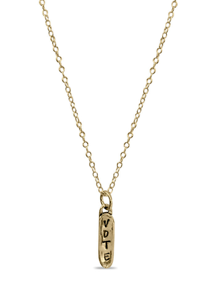 Gold & Bronze VOTE Necklace