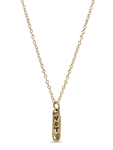 Gold & Bronze VOTE Necklace