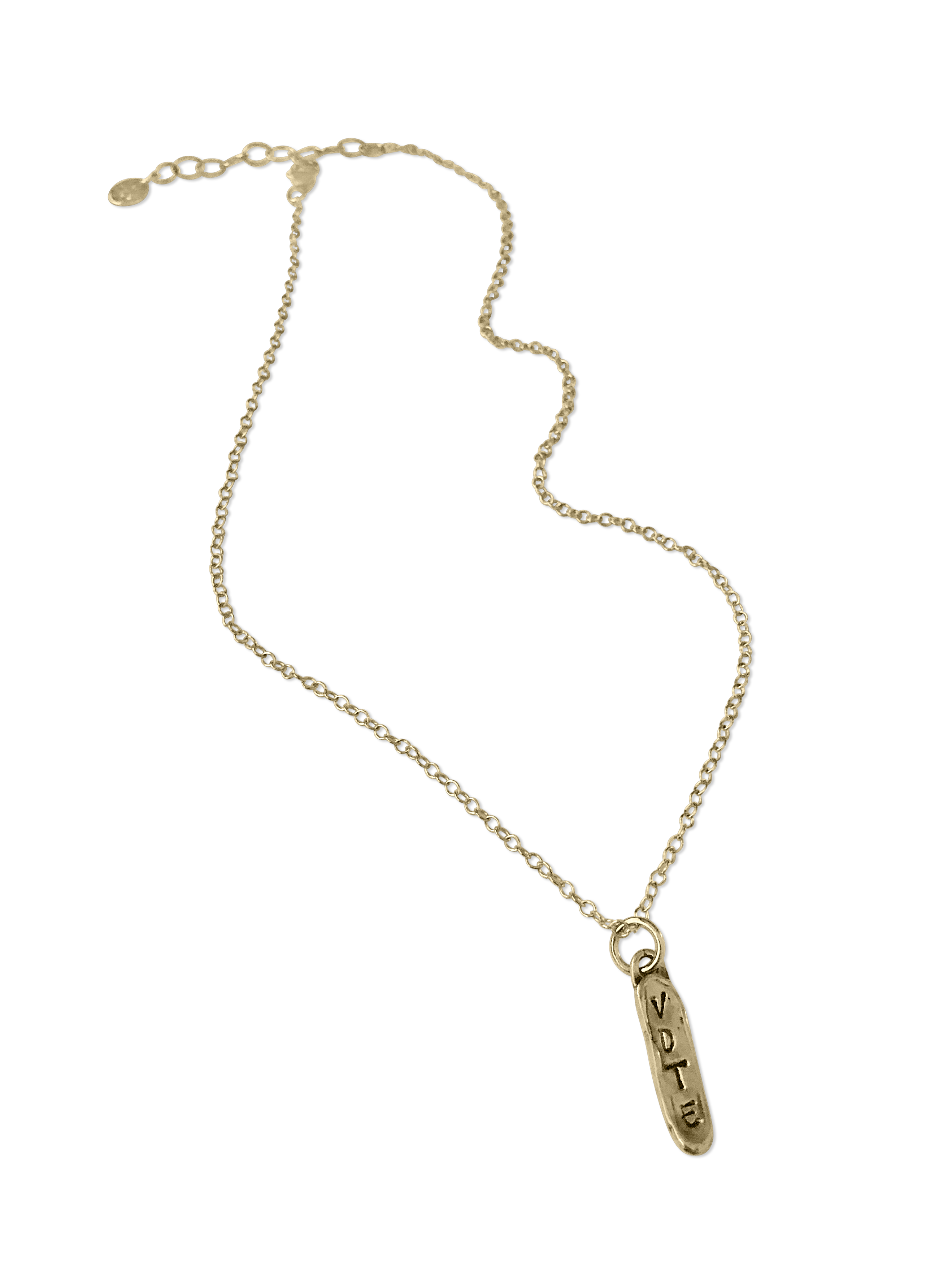 Gold & Bronze VOTE Necklace