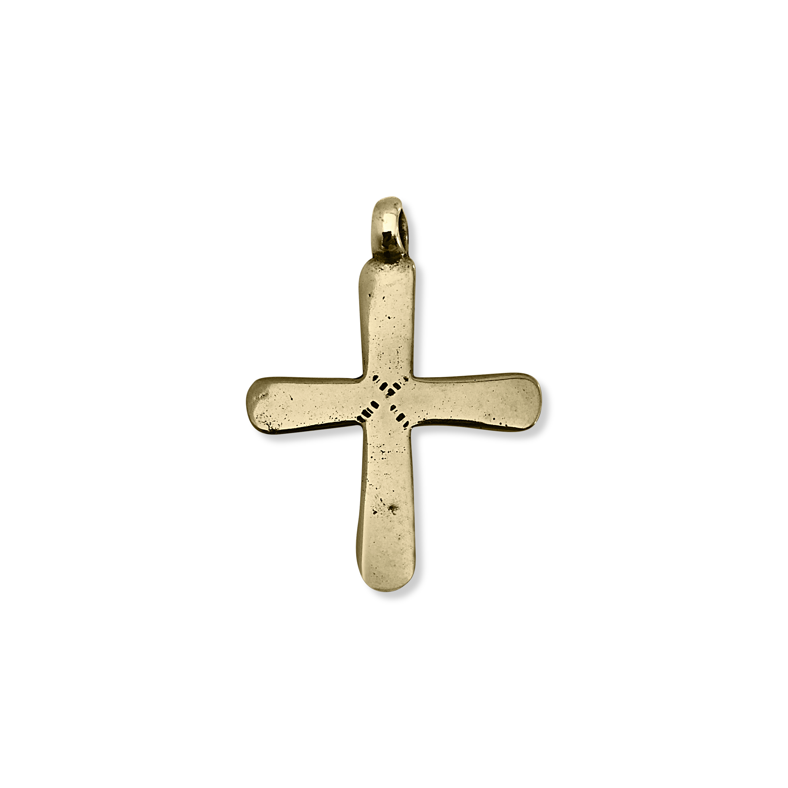 Gold Bronze African Cross
