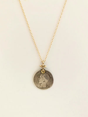 17th Century Sterling Coin Necklace