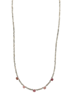 Labradorite & Pink Tourmaline Necklace