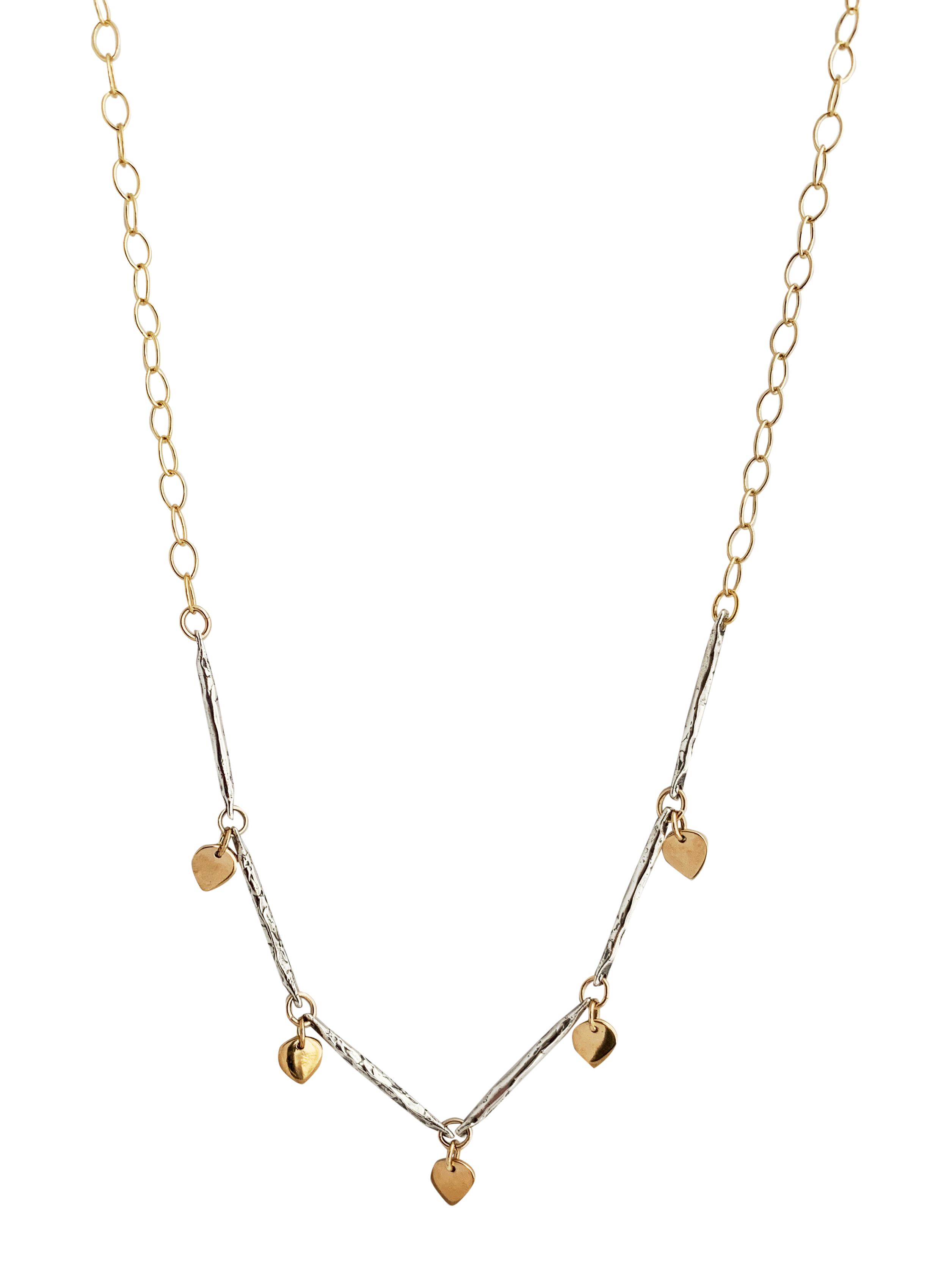 Sterling Lotus Drop Necklace