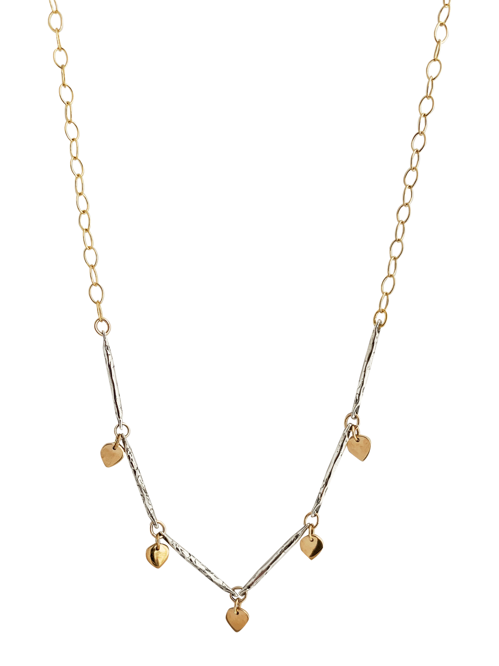 Sterling Lotus Drop Necklace