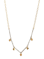 Sterling Lotus Drop Necklace