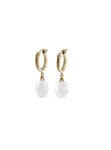 Huggie Quartz Drop Earrings