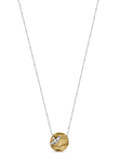 Golden Bronze & Sterling Seagull Necklace
