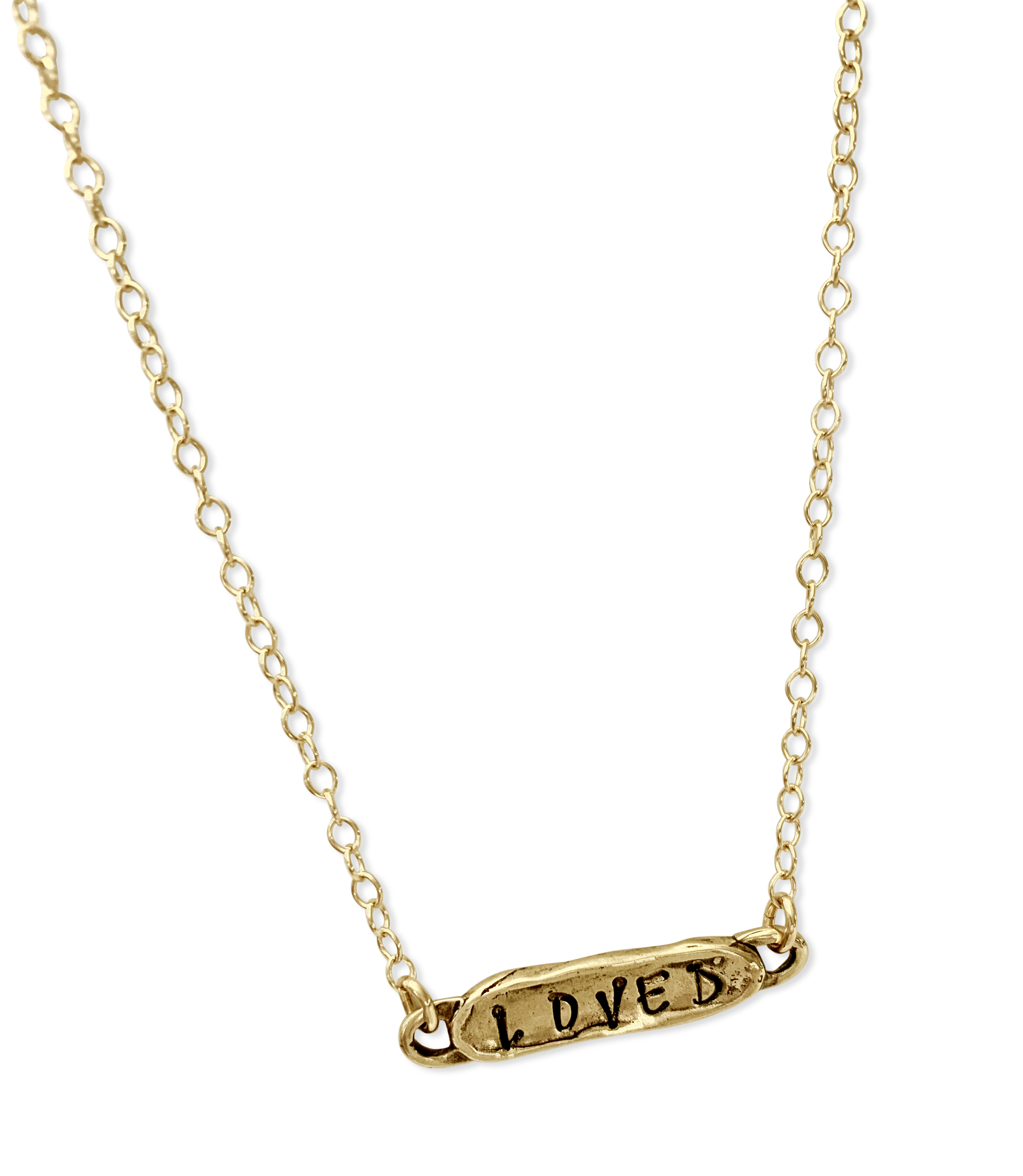 Delicate Gold Word Necklace