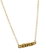 Delicate Gold Word Necklace