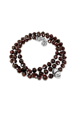 Garnet and Sterling Necklace & Bracelet
