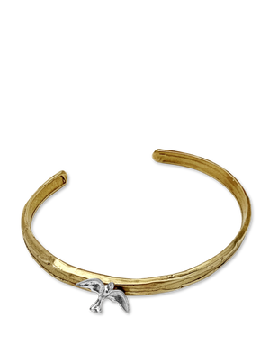 Golden Bronze & Sterling Seagull Bracelet