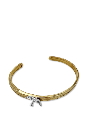 Golden Bronze & Sterling Seagull Bracelet
