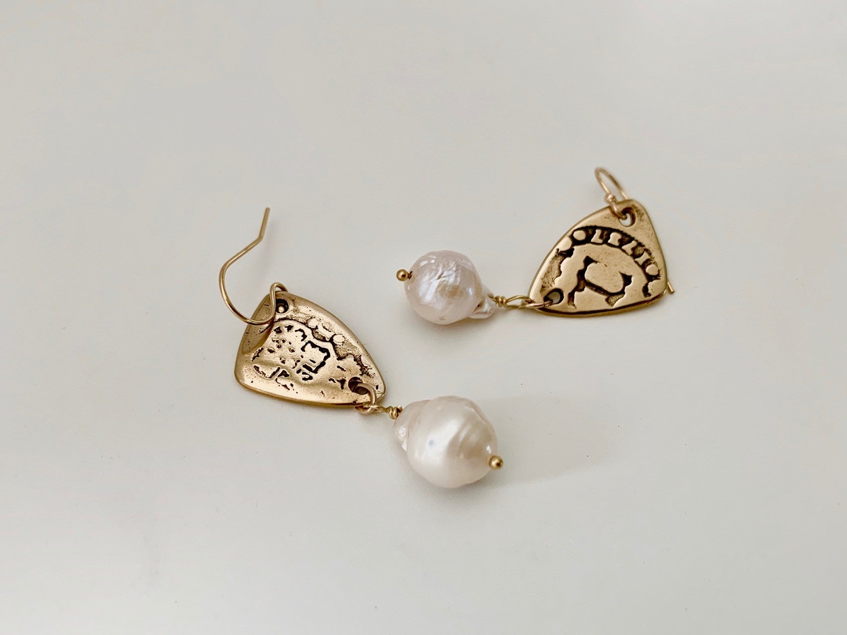 Pieces of Eight Pearl Earrings
