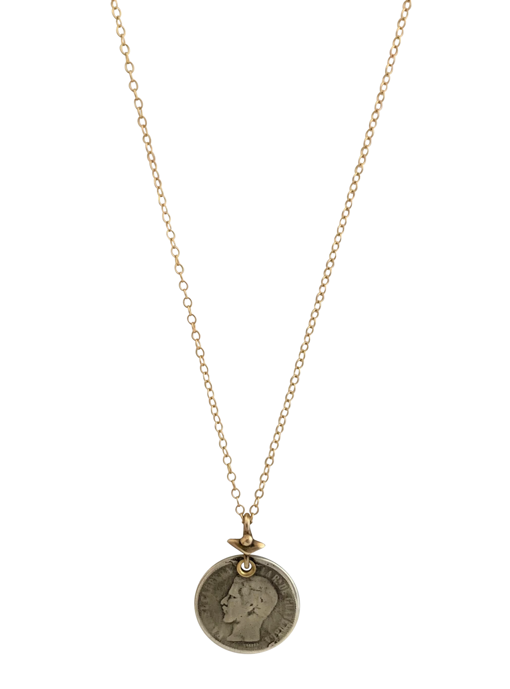 17th Century Sterling Coin Necklace