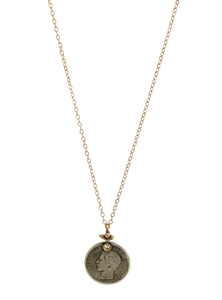 17th Century Sterling Coin Necklace